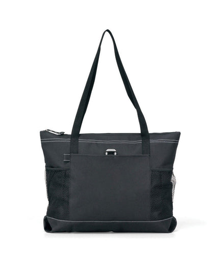 Gemline Select Zippered Tote BLACK