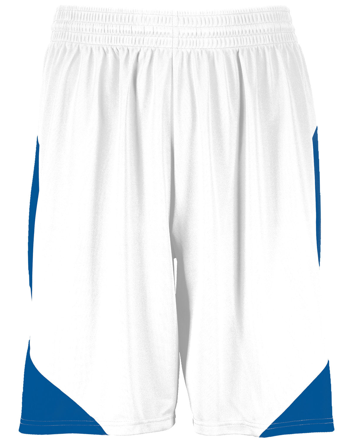 Augusta Sportswear Adult Step-Back Basketball Short WHITE ROYAL