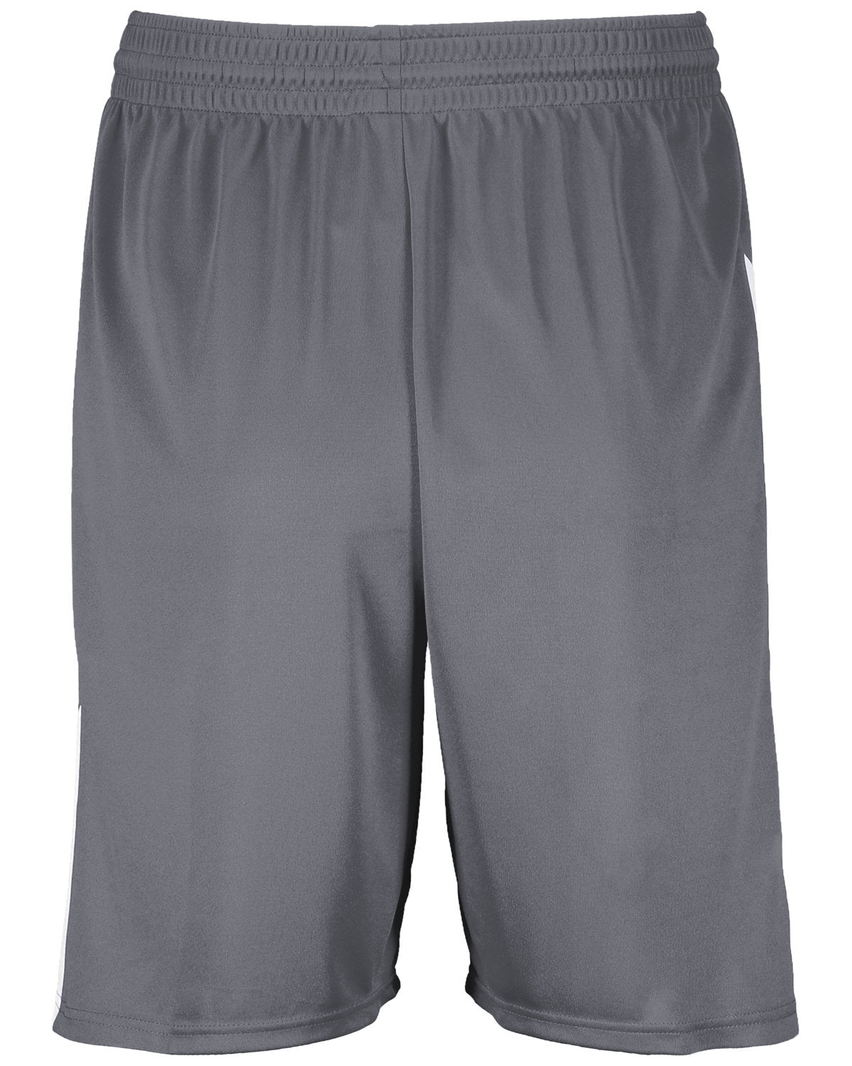 Augusta Sportswear Adult Step-Back Basketball Short GRAPHITE WHITE