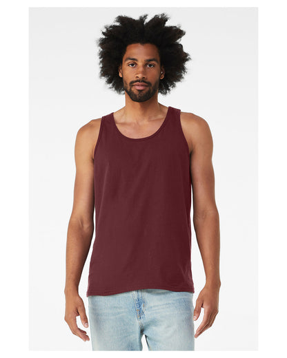 Bella + Canvas Unisex Jersey Tank MAROON