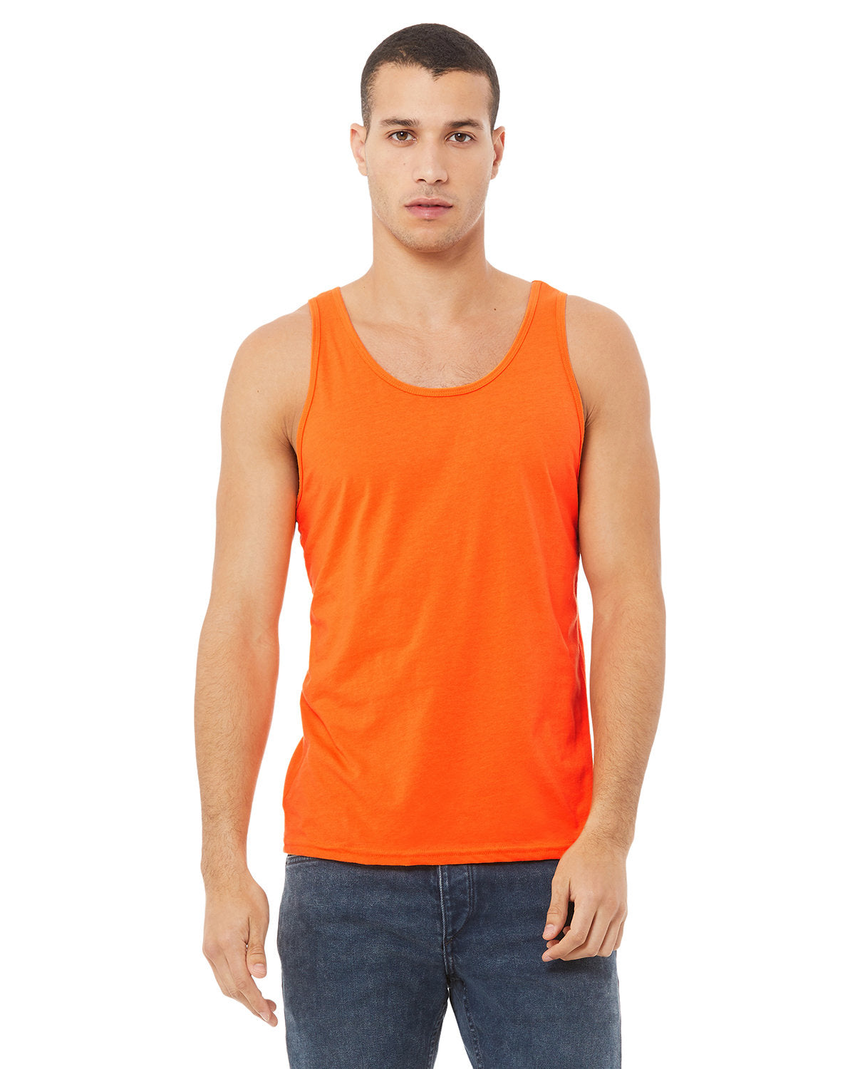 Bella + Canvas Unisex Jersey Tank NEON ORANGE