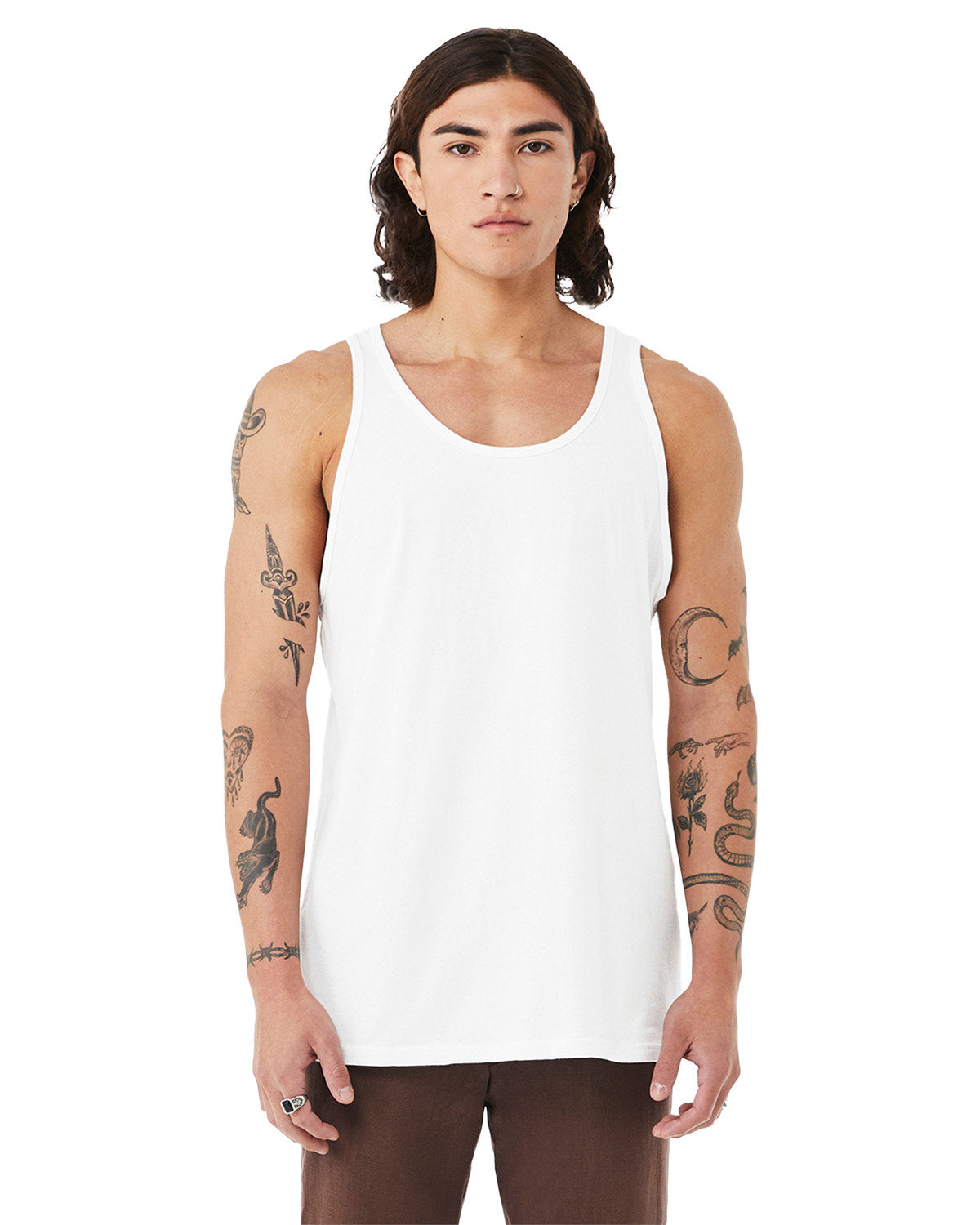 Bella + Canvas Unisex Triblend Tank SOLID WHT TRBLND