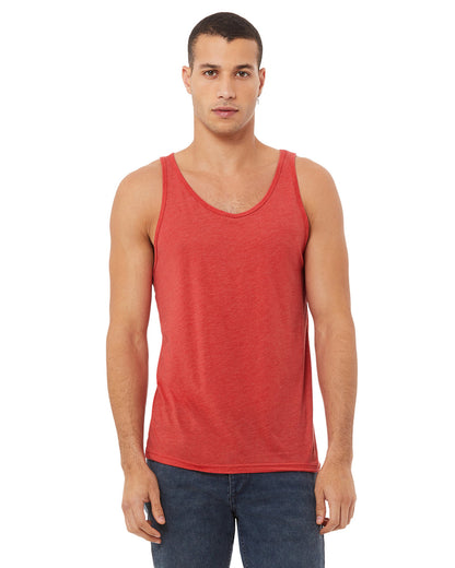 Bella + Canvas Unisex Triblend Tank RED TRIBLEND