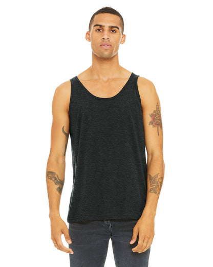 Bella + Canvas Unisex Triblend Tank CHAR BLK TRIBLND