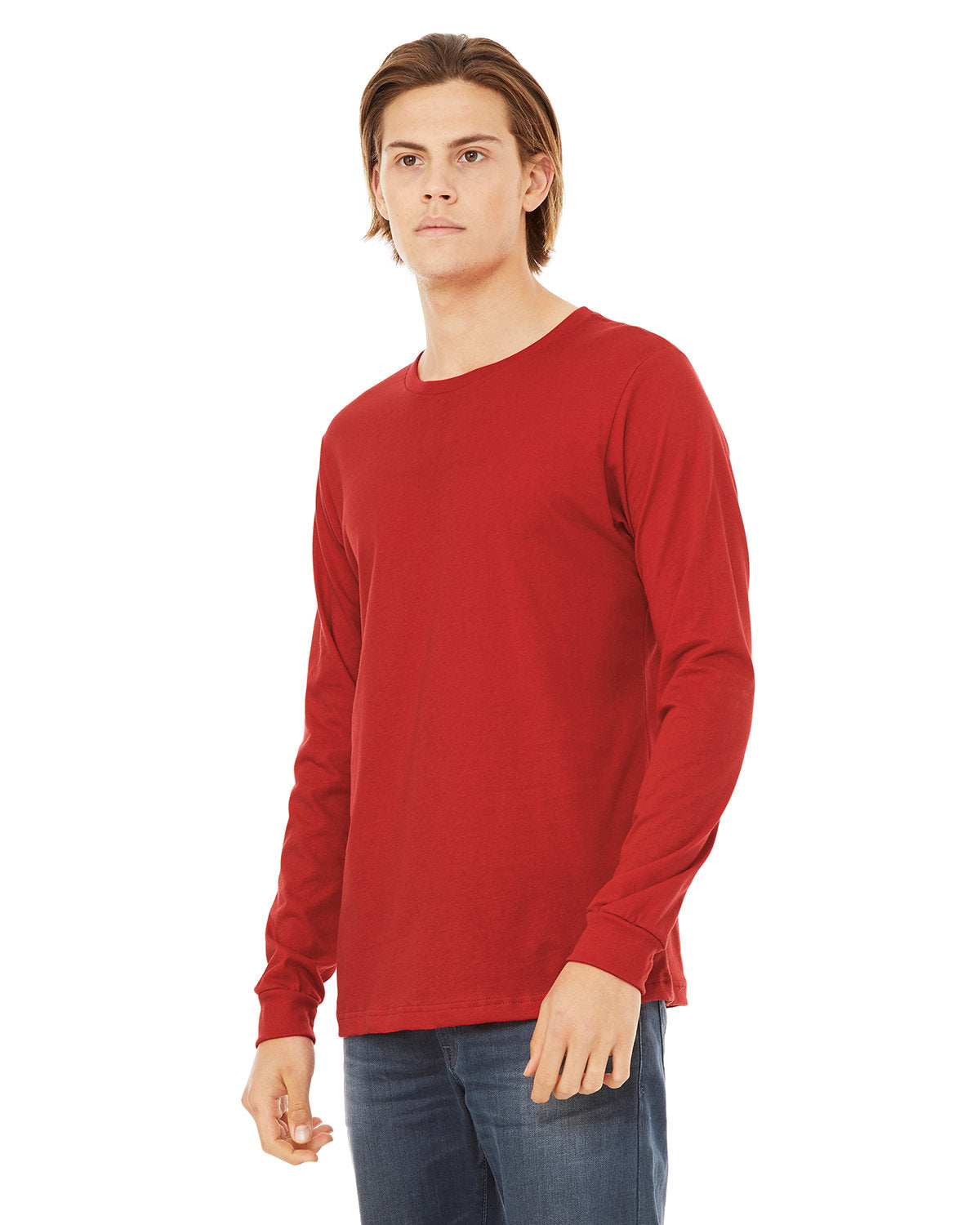 Bella + Canvas Unisex Jersey Long-Sleeve T-Shirt RED