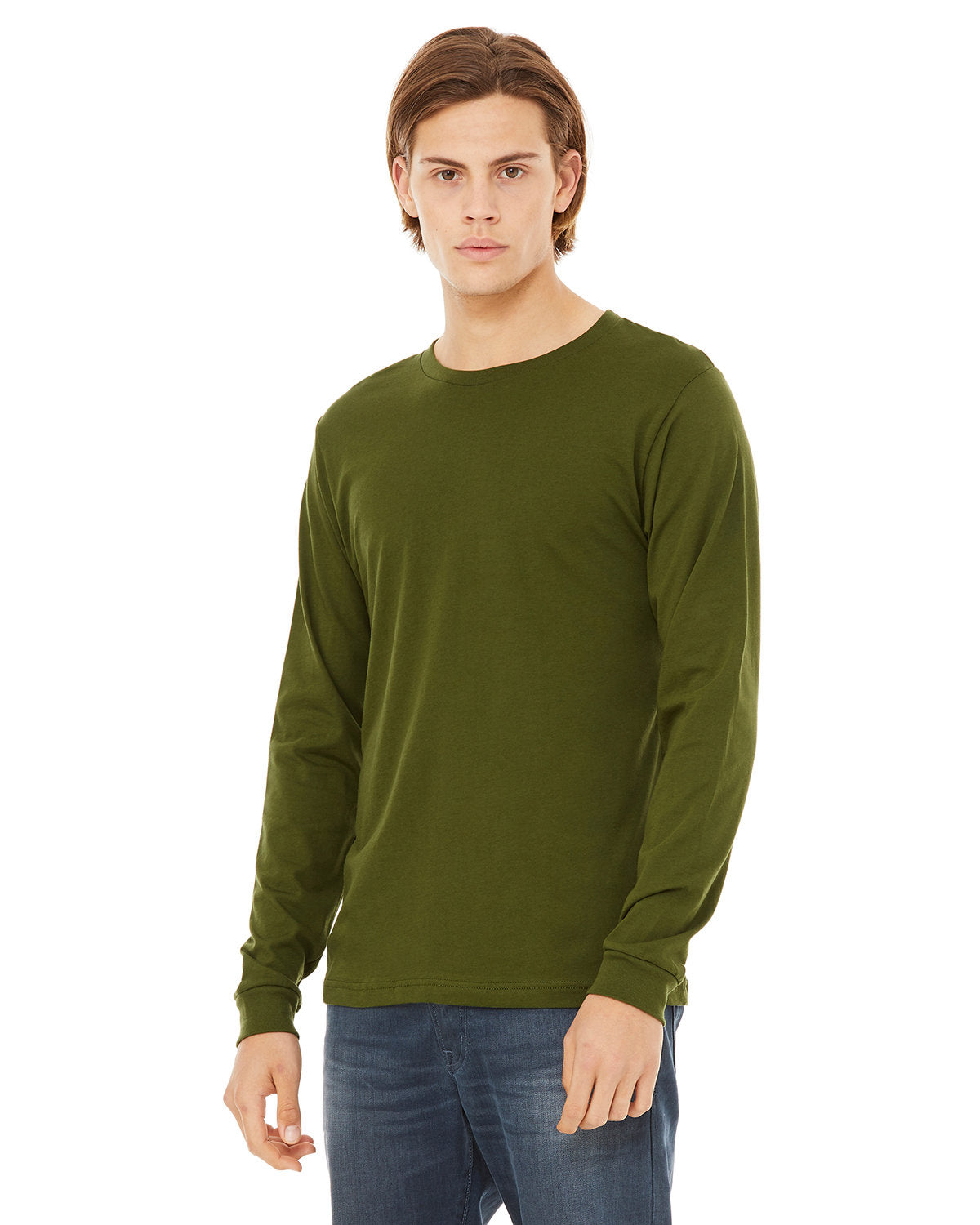 Bella + Canvas Unisex Jersey Long-Sleeve T-Shirt OLIVE