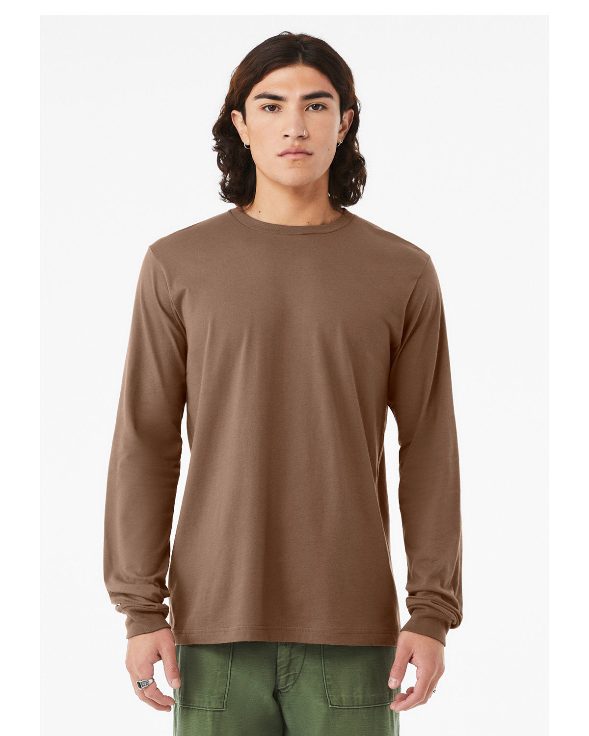 Bella + Canvas Unisex Jersey Long-Sleeve T-Shirt VINTAGE BROWN