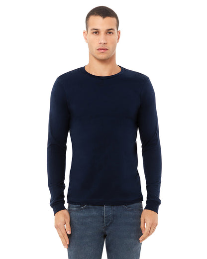 Bella + Canvas Unisex Jersey Long-Sleeve T-Shirt NAVY