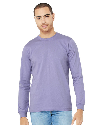 Bella + Canvas Unisex Jersey Long-Sleeve T-Shirt LAVENDER BLUE