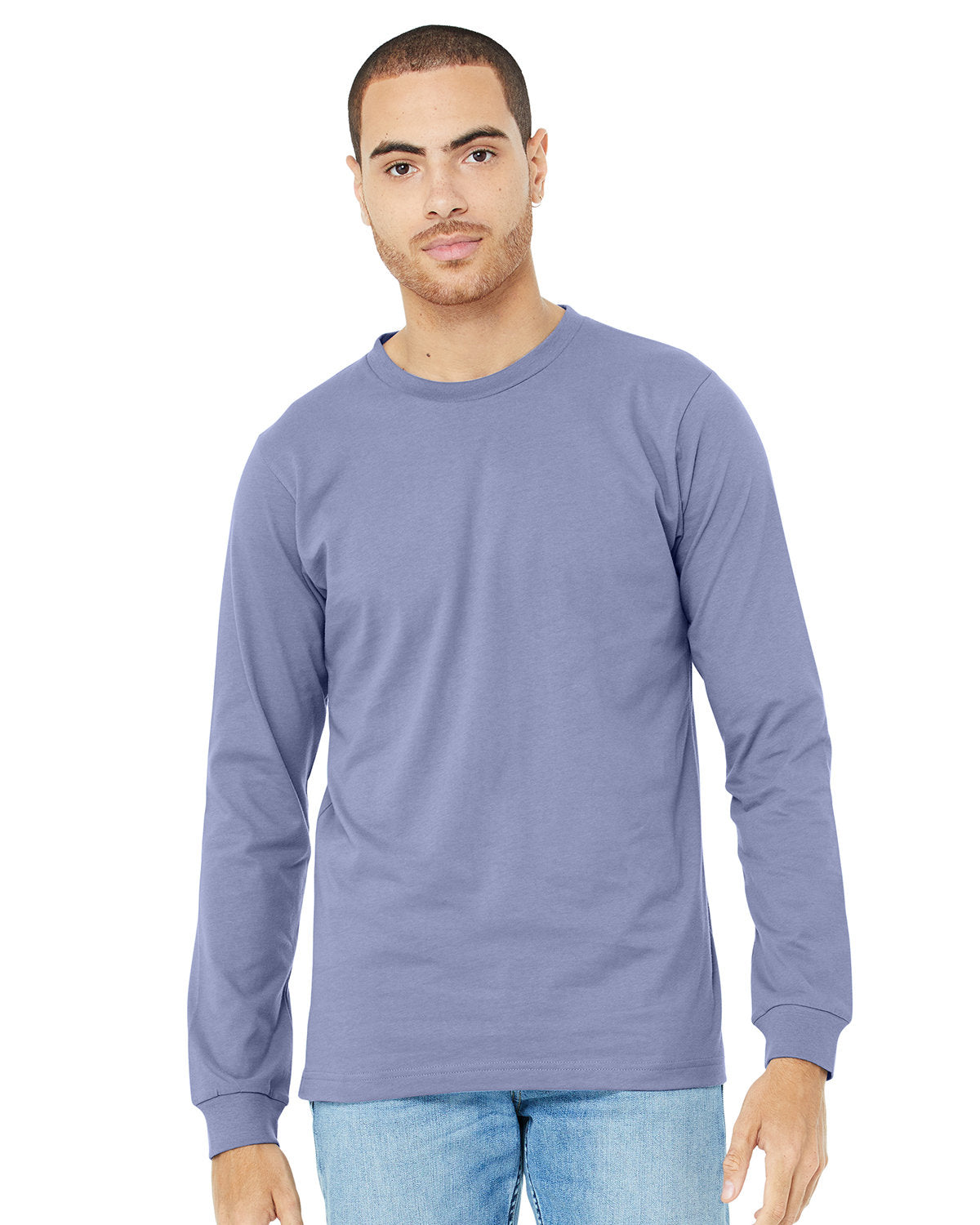 Bella + Canvas Unisex Jersey Long-Sleeve T-Shirt DARK LAVENDER