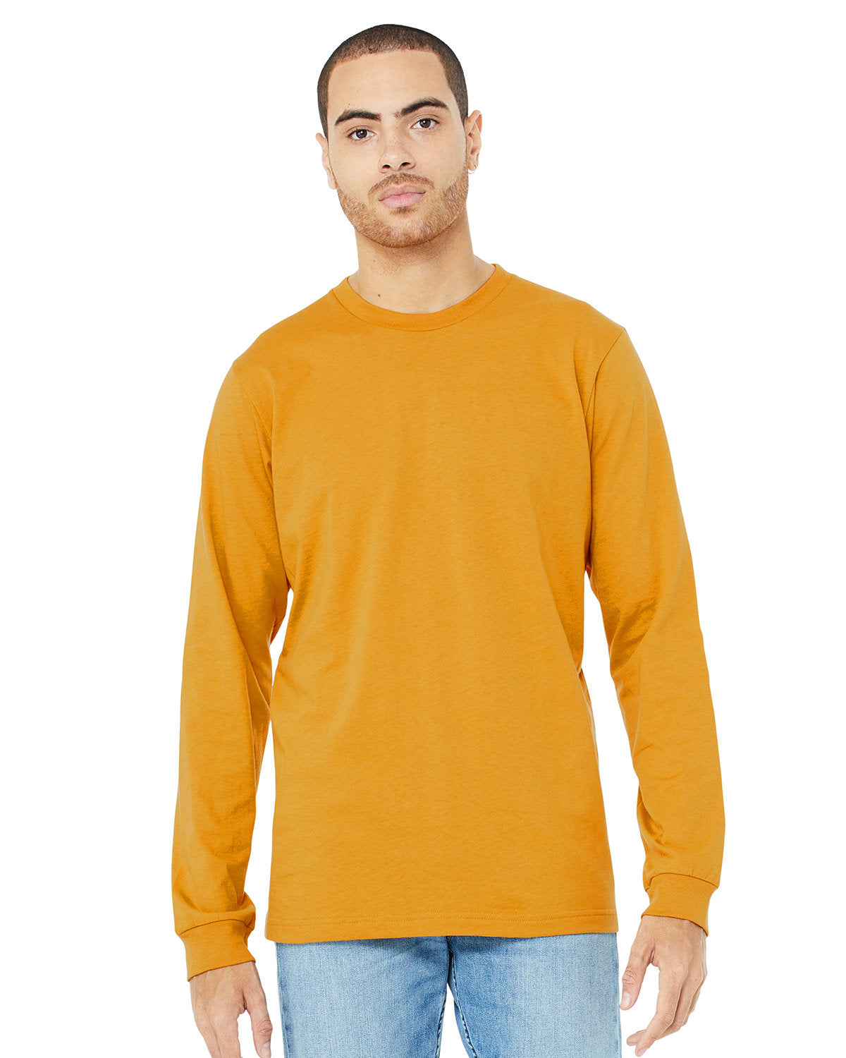 Bella + Canvas Unisex Jersey Long-Sleeve T-Shirt MUSTARD