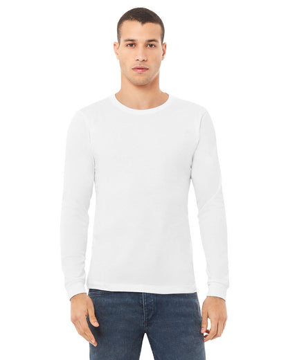 Bella + Canvas Unisex Triblend Long-Sleeve T-Shirt SOLID WHT TRBLND