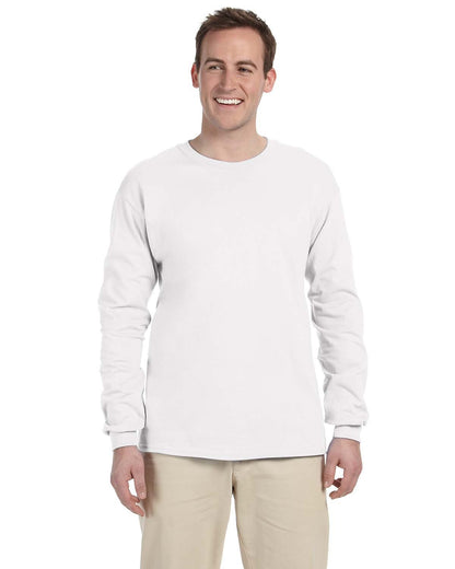 Fruit of the Loom Adult HD Cotton™ Long-Sleeve T-Shirt WHITE