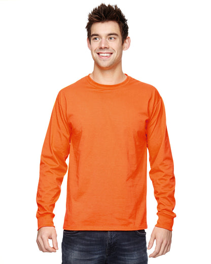 Fruit of the Loom Adult HD Cotton™ Long-Sleeve T-Shirt SAFETY ORANGE