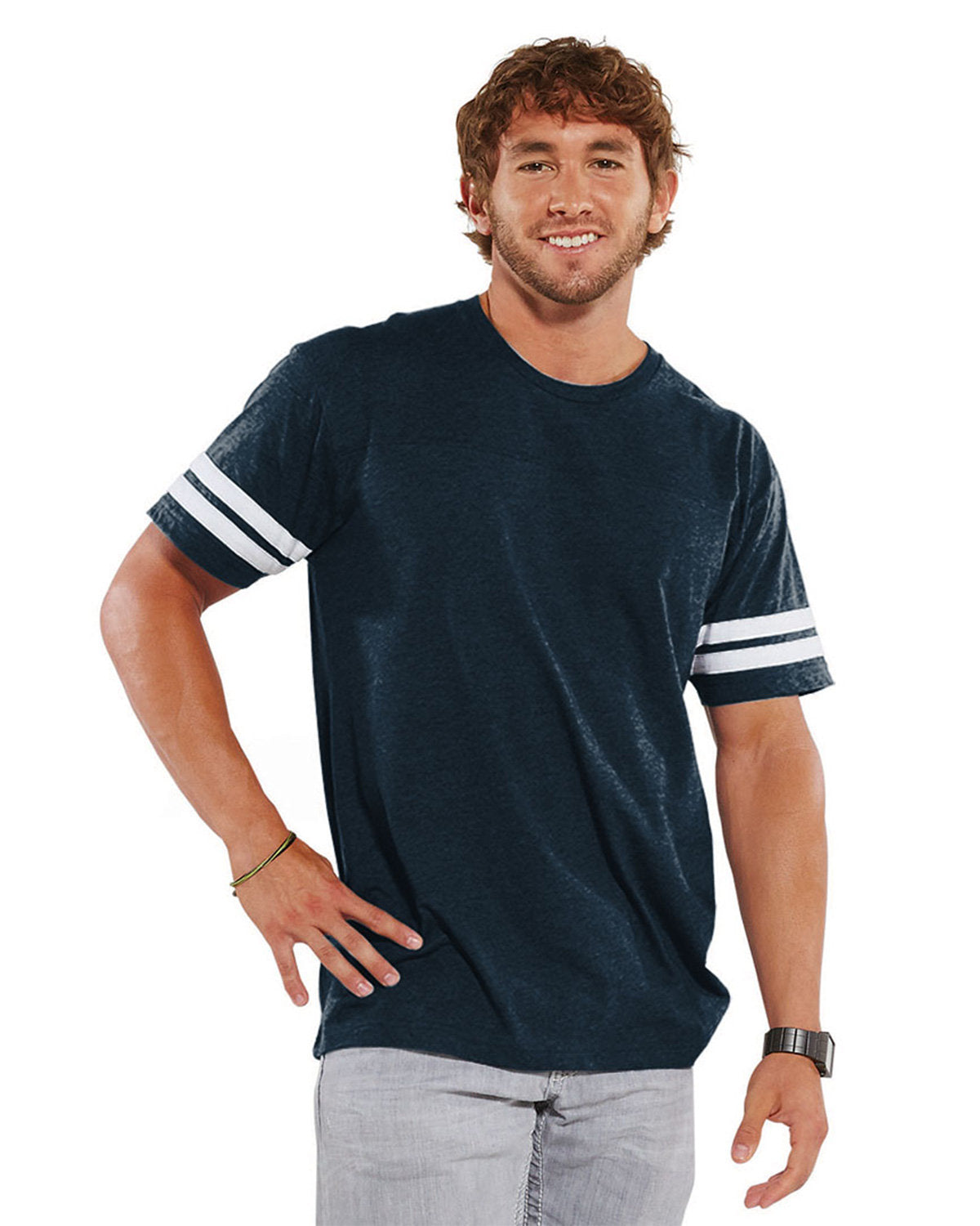 LAT Men's Football T-Shirt VN NAVY BLD WHT