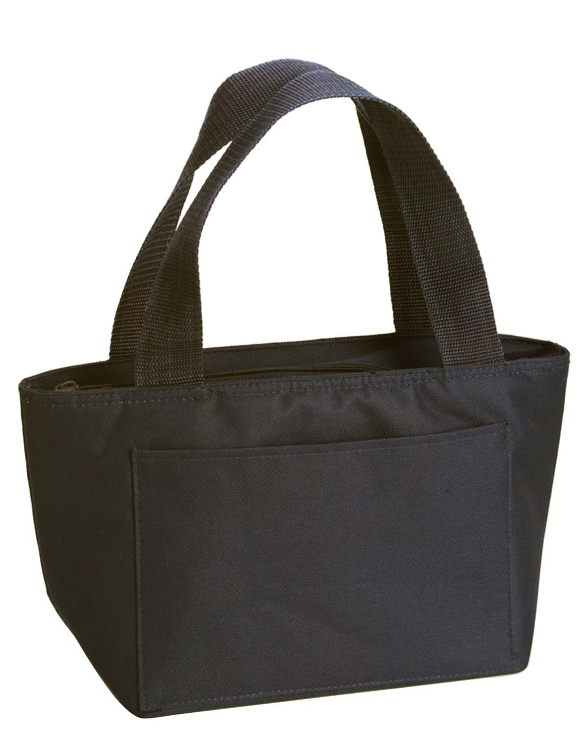 Liberty Bags Simple Recycled Lunch Cooler Bag BLACK