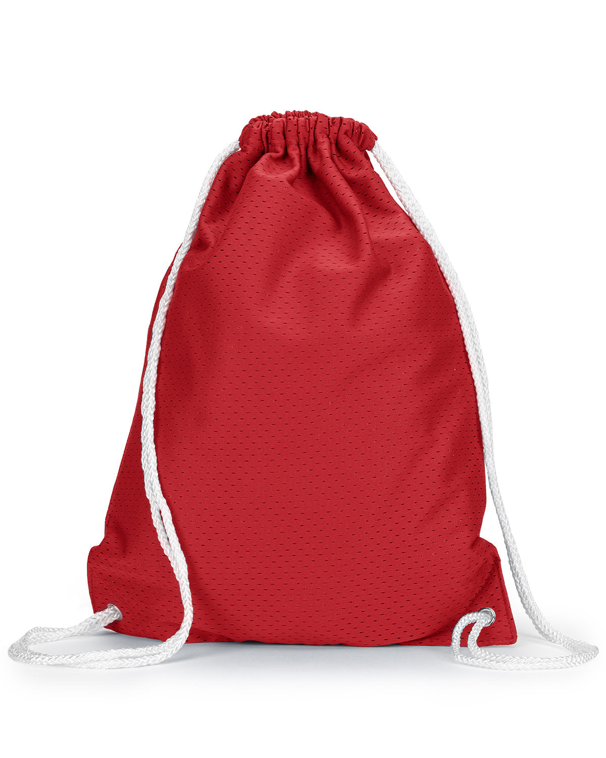 Liberty Bags Jersey Mesh Drawstring Bag RED