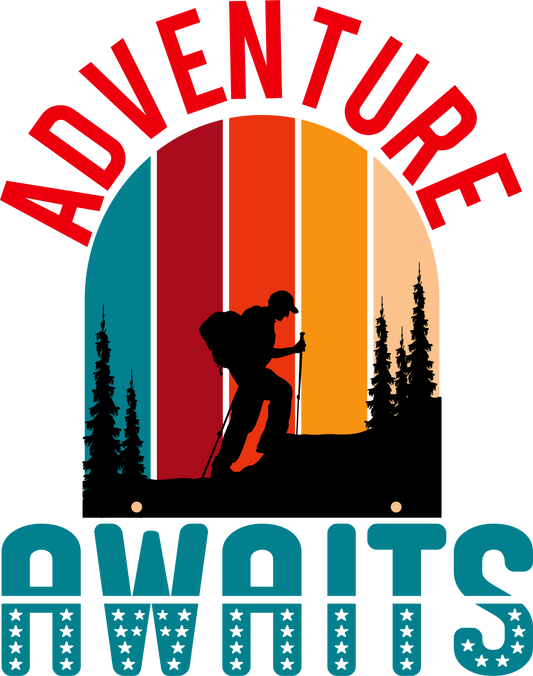 Adventure Awaits 1003 Ready to Press DTF Transfer