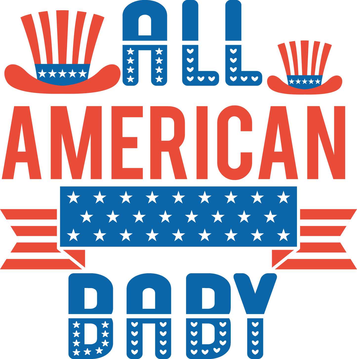 All American Baby - 1041 Ready to Press DTF Transfer