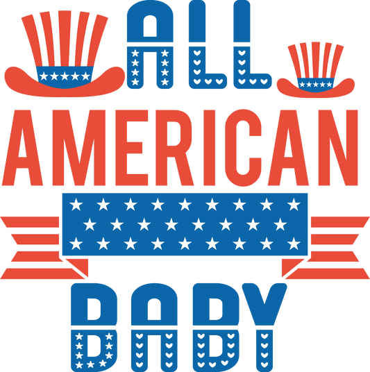 All American Baby - 1041 Ready to Press DTF Transfer  Buy Bulk DTF   