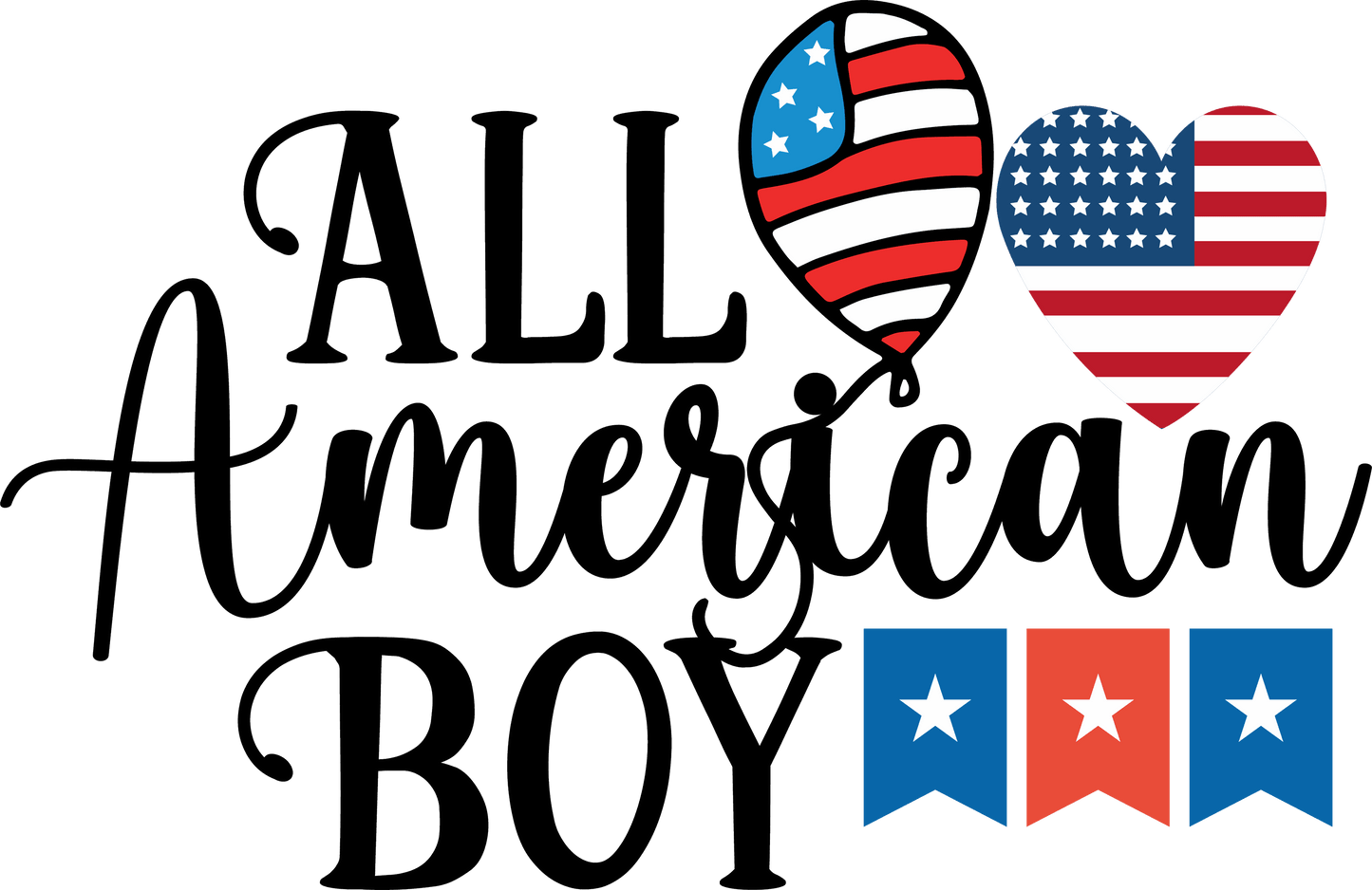 All American Boy - 1045 Ready to Press DTF Transfer