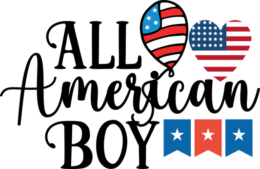 All American Boy - 1045 Ready to Press DTF Transfer  Buy Bulk DTF   