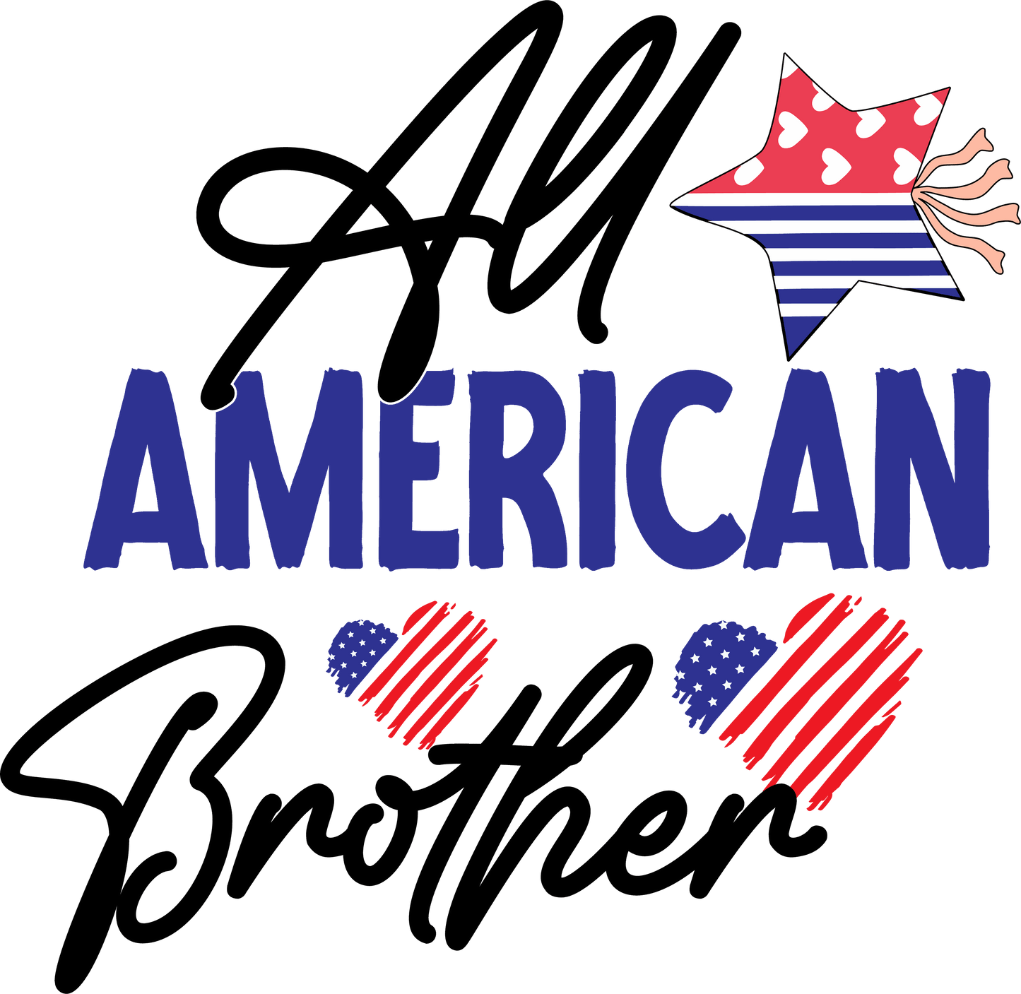 All American Brother - 1046 Ready to Press DTF Transfer  Buy Bulk DTF   