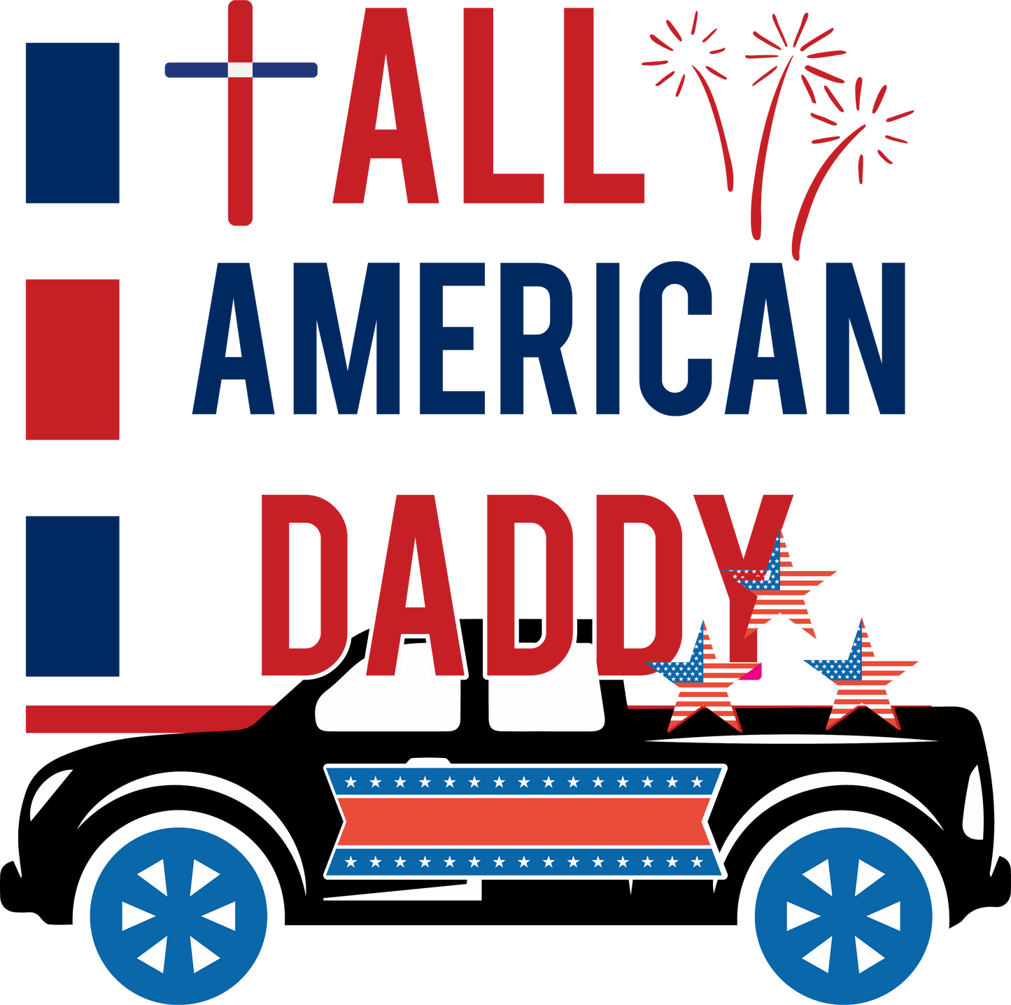 All American Daddy - 1050 Ready to Press DTF Transfer  Buy Bulk DTF   