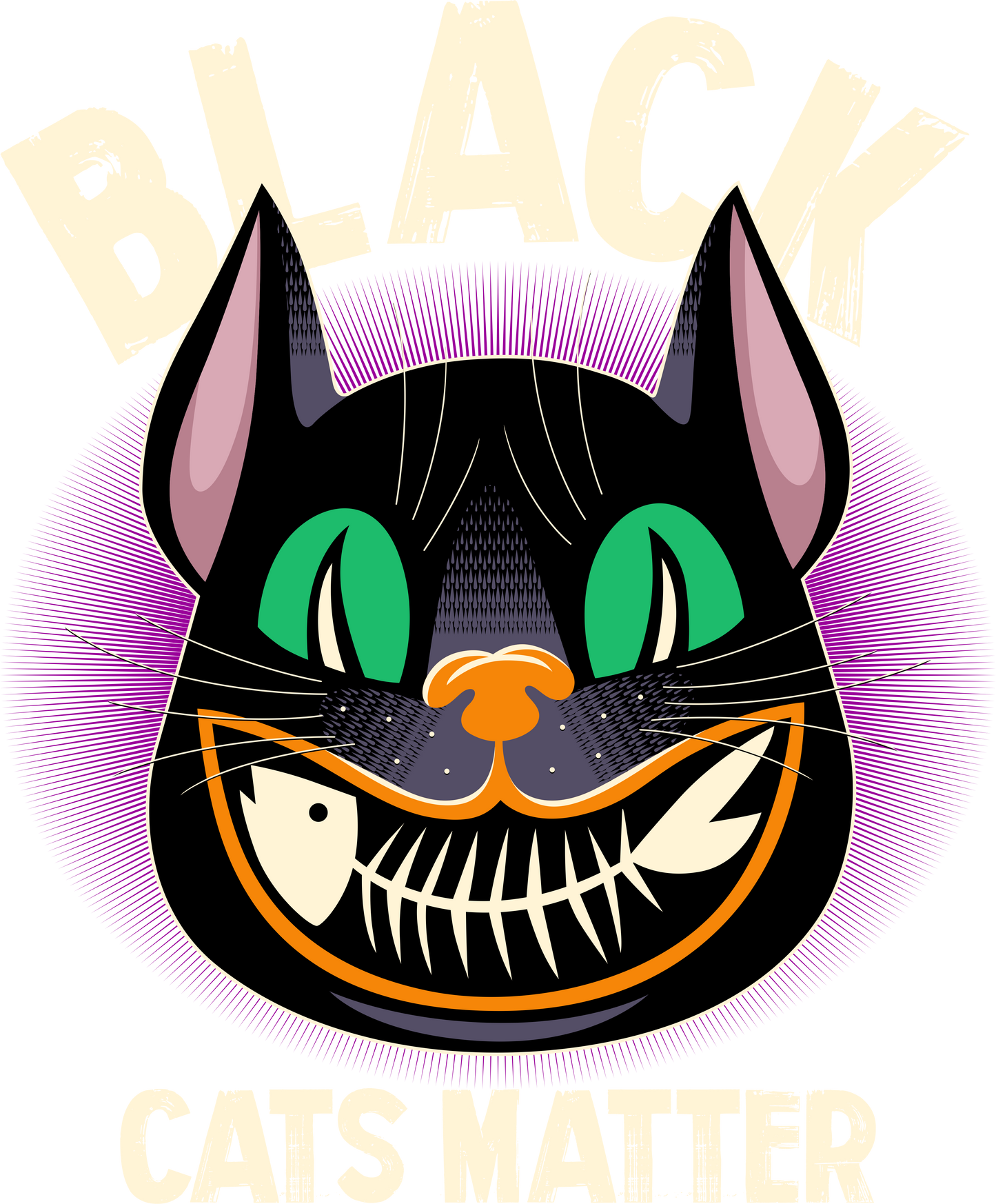 BLACK CATS MATTER- Ready To Press DTF Transfer