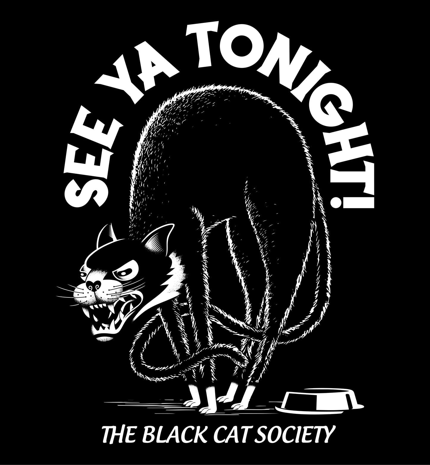 BLACK CAT SOCIETY - Ready To Press DTF Transfer