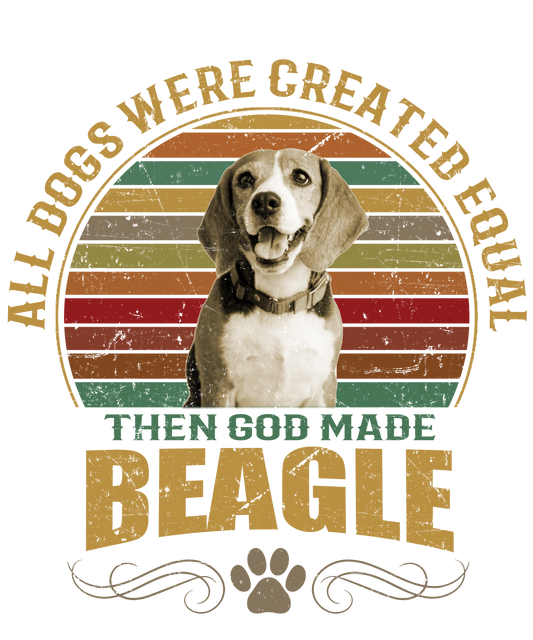 Beagle Dog Lover Unisex Men’s T-Shirt Ready To Press DTF Transfer