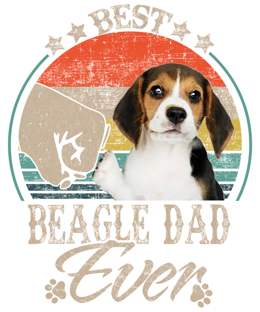 Best Beagle Dad Ready To Press DTF Transfer