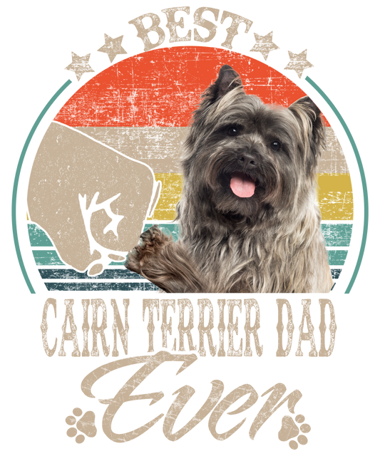 Best Cairn Terrier Dad Ready To Press DTF Transfer