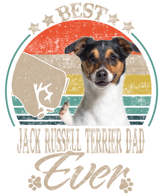 Best Jack Russell Terrier Dad Ready To Press DTF Transfer