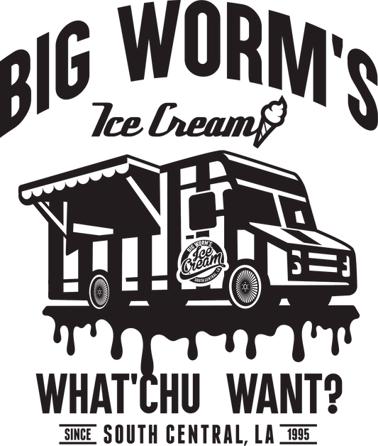 Big Worms Ice Cream - Ready To Press DTF Transfer  Buy Bulk DTF   