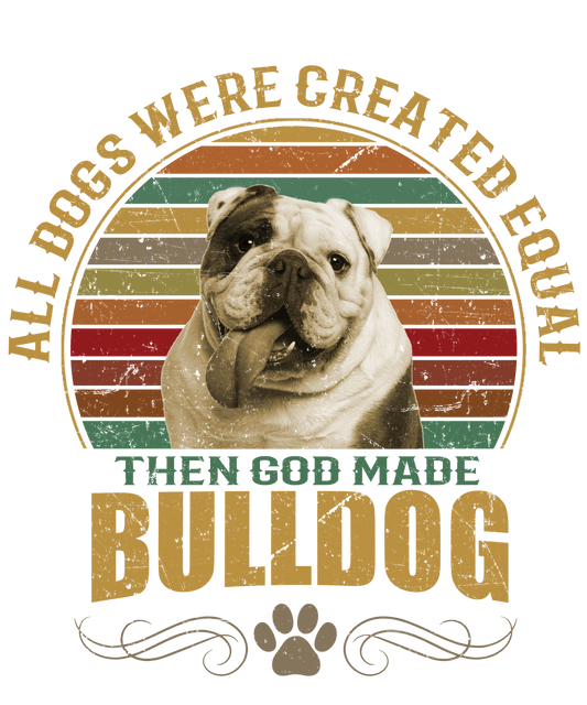 Bulldog Dog Lover Unisex Men’s T-Shirt Ready To Press DTF Transfer