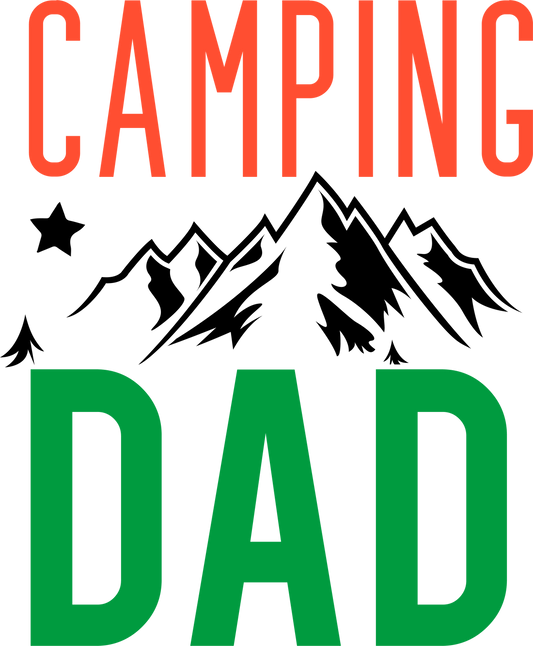Camping Dad - 1008 Ready to Press DTF Transfer