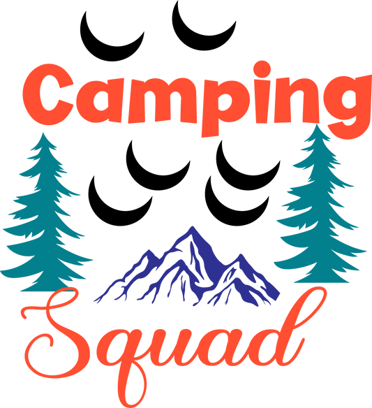 Camping Squad - 1010 Ready to Press DTF Transfer
