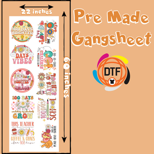 Century Celebration Pack Premade DTF Gangsheet