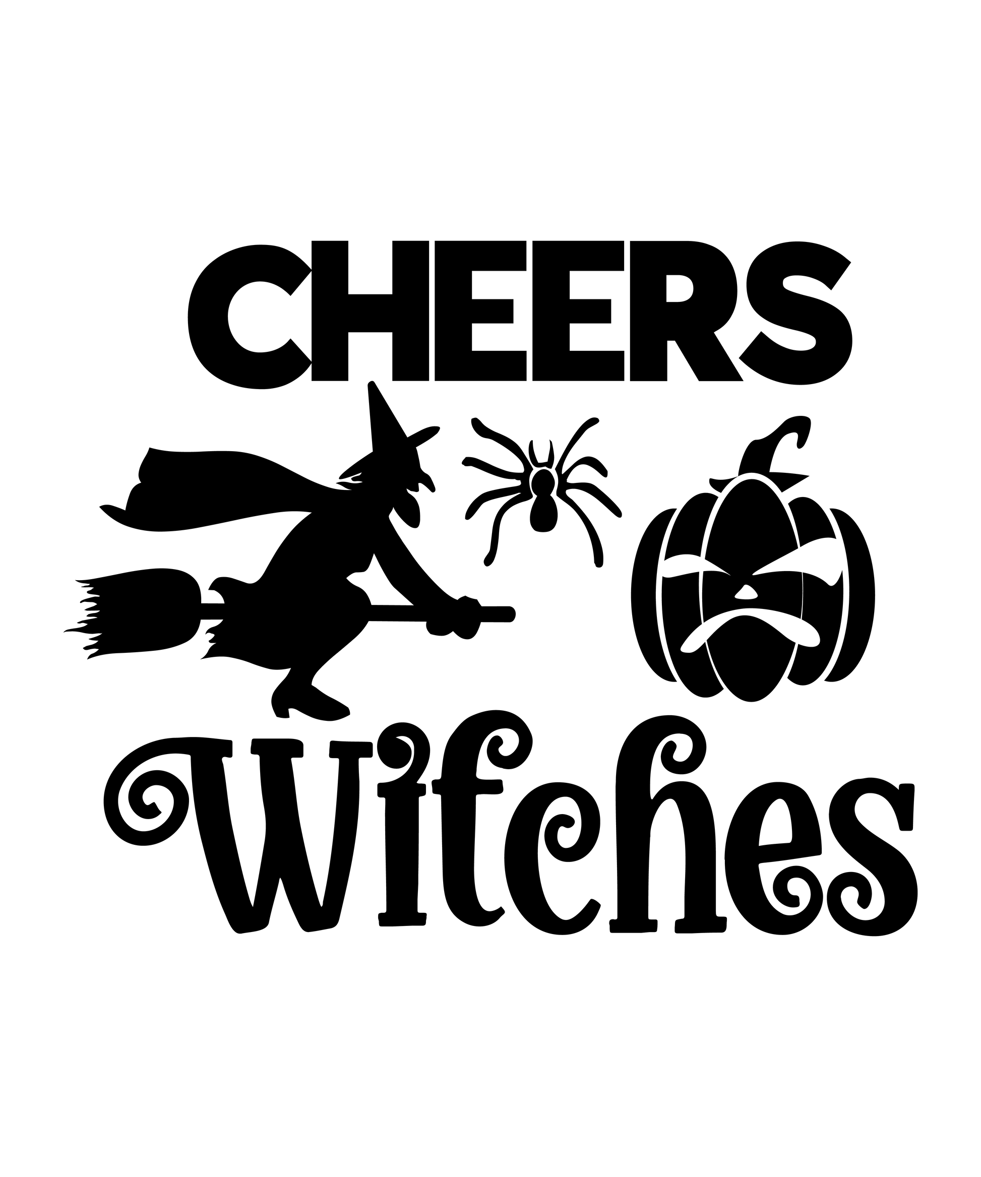 Cheers Witches-01 Ready To Press DTF Transfer