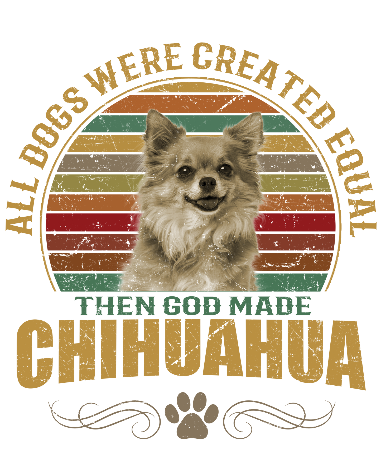 Chihuahua Dog Lover Unisex Men’s T-Shirt Ready To Press DTF Transfer