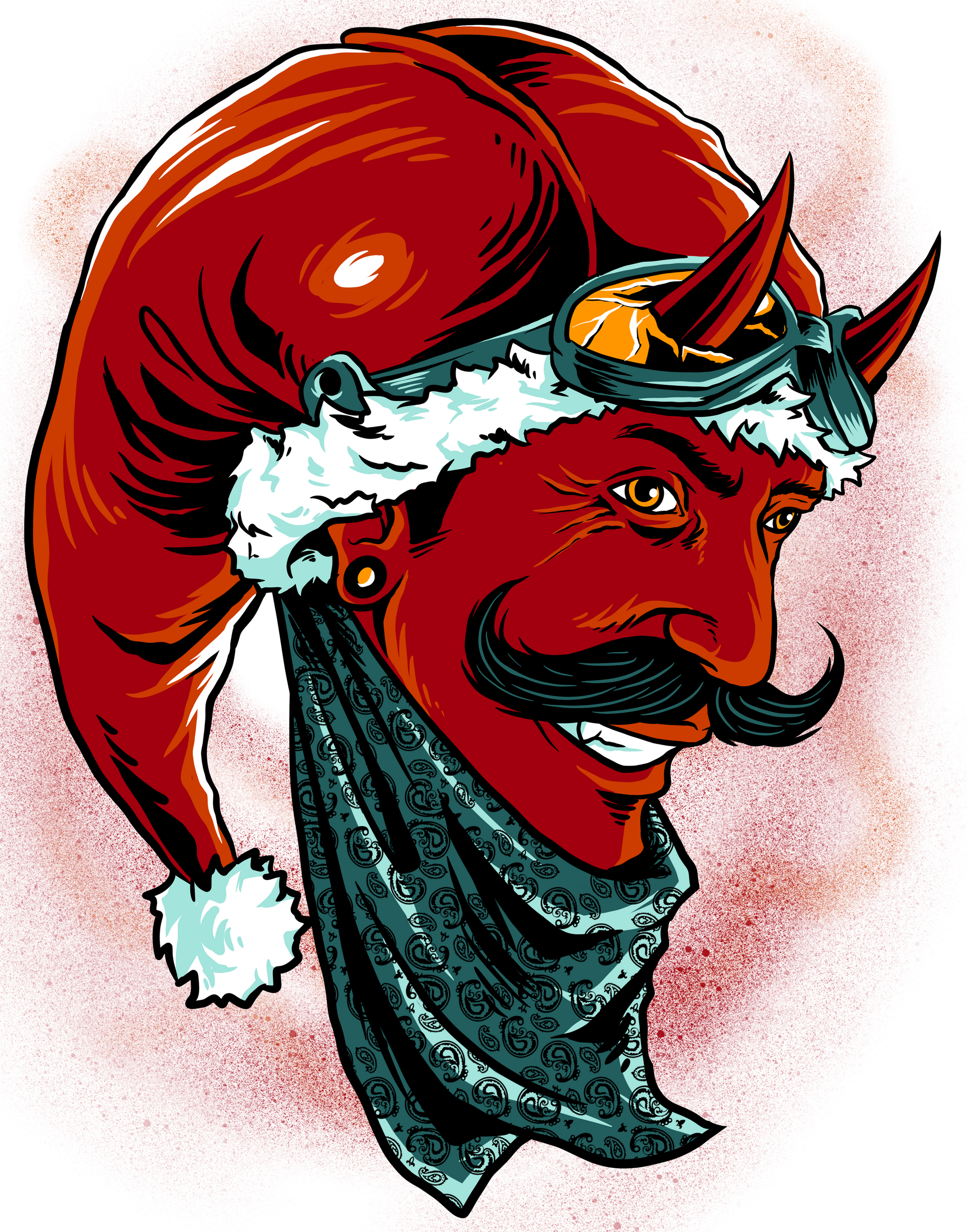 DEVIL SANTA Ready To Press DTF Transfer