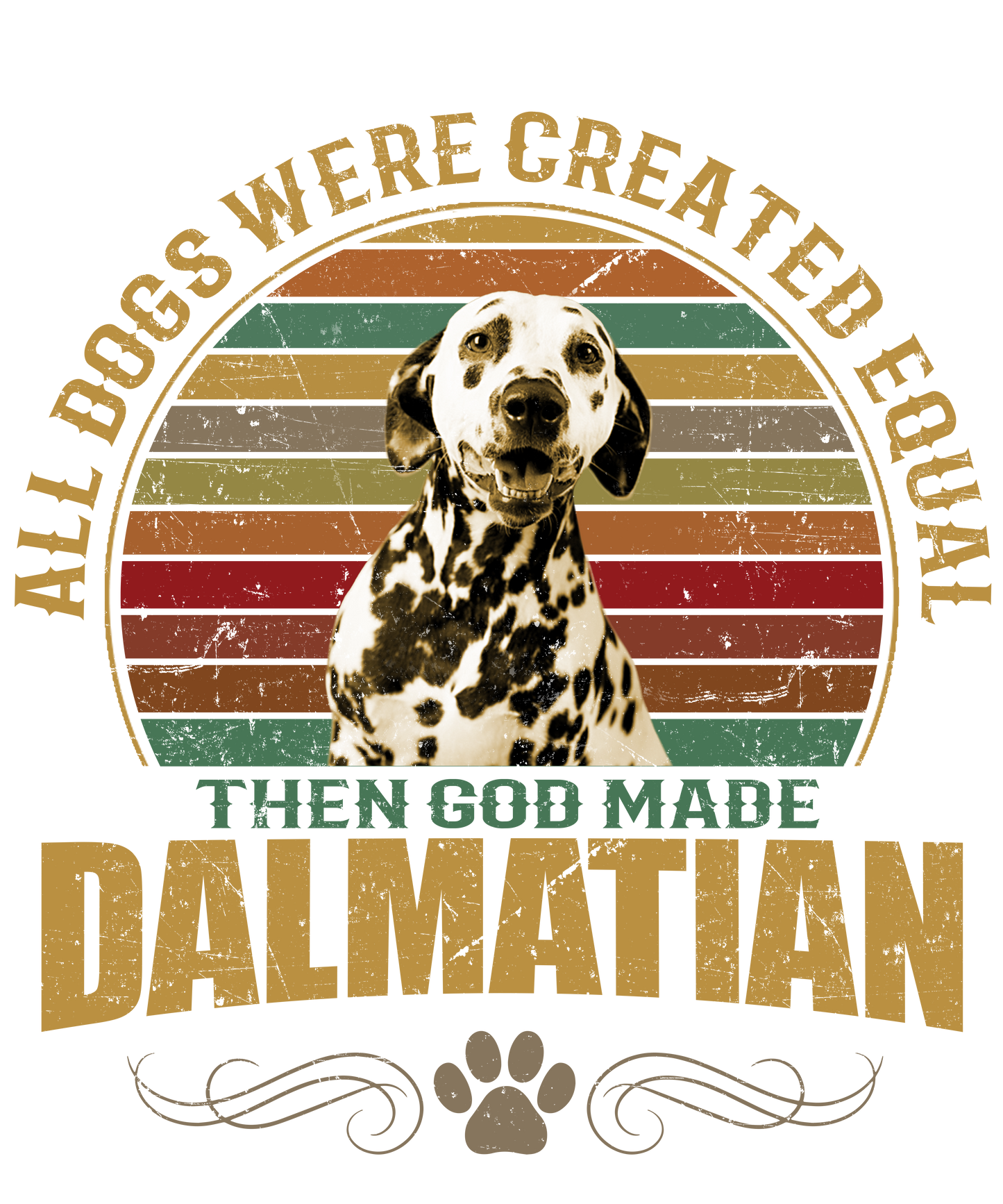 Dalmatian Dog Lover Unisex Men’s T-Shirt Ready To Press DTF Transfer