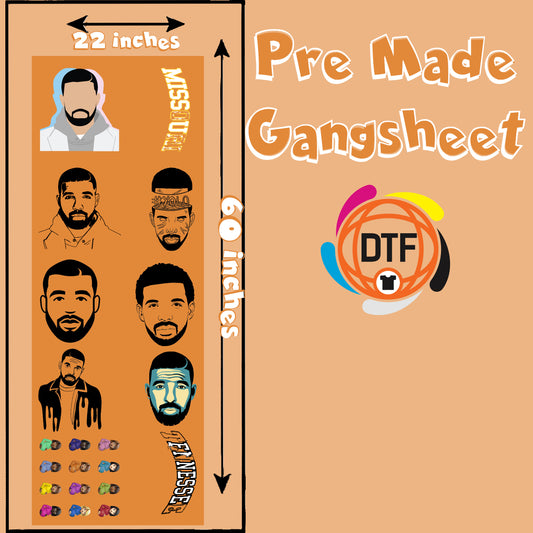 Drake Dreams Collective Premade DTF Gangsheet