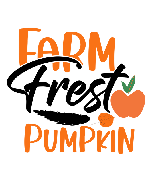 Farm Frest Pumpkin -3 Ready To Press DTF Transfer