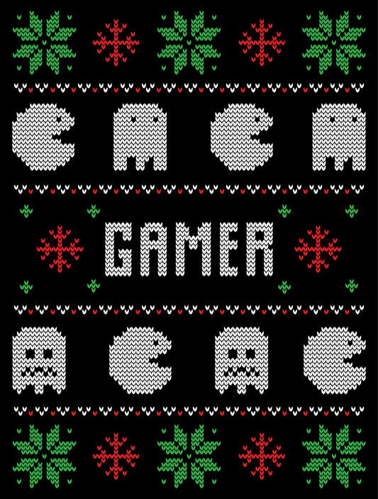 Gamer Ugly Christmas Sweater Party Ready To Press DTF Transfer