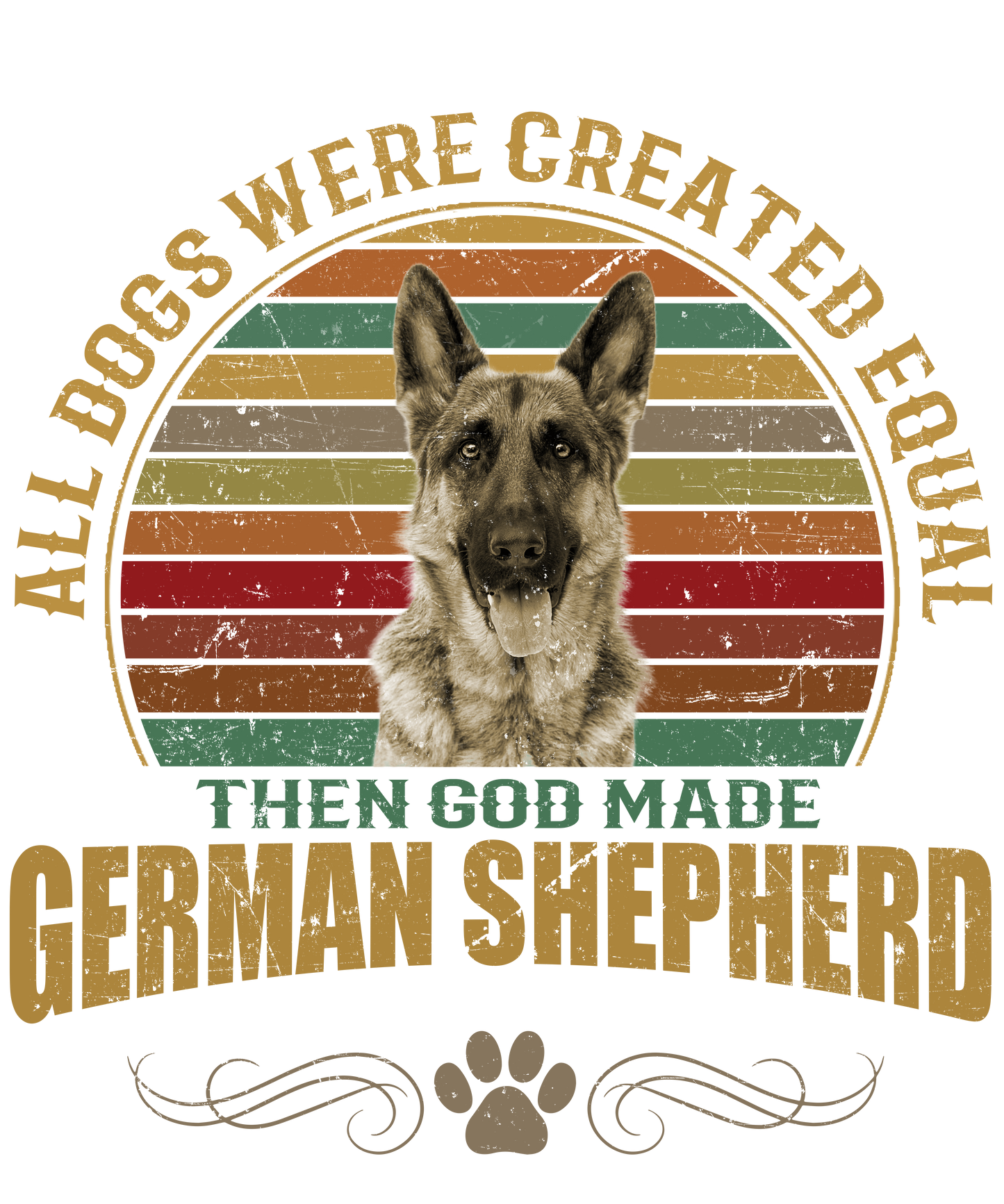 German Shepherd Dog Lover Ready To Press DTF Transfer