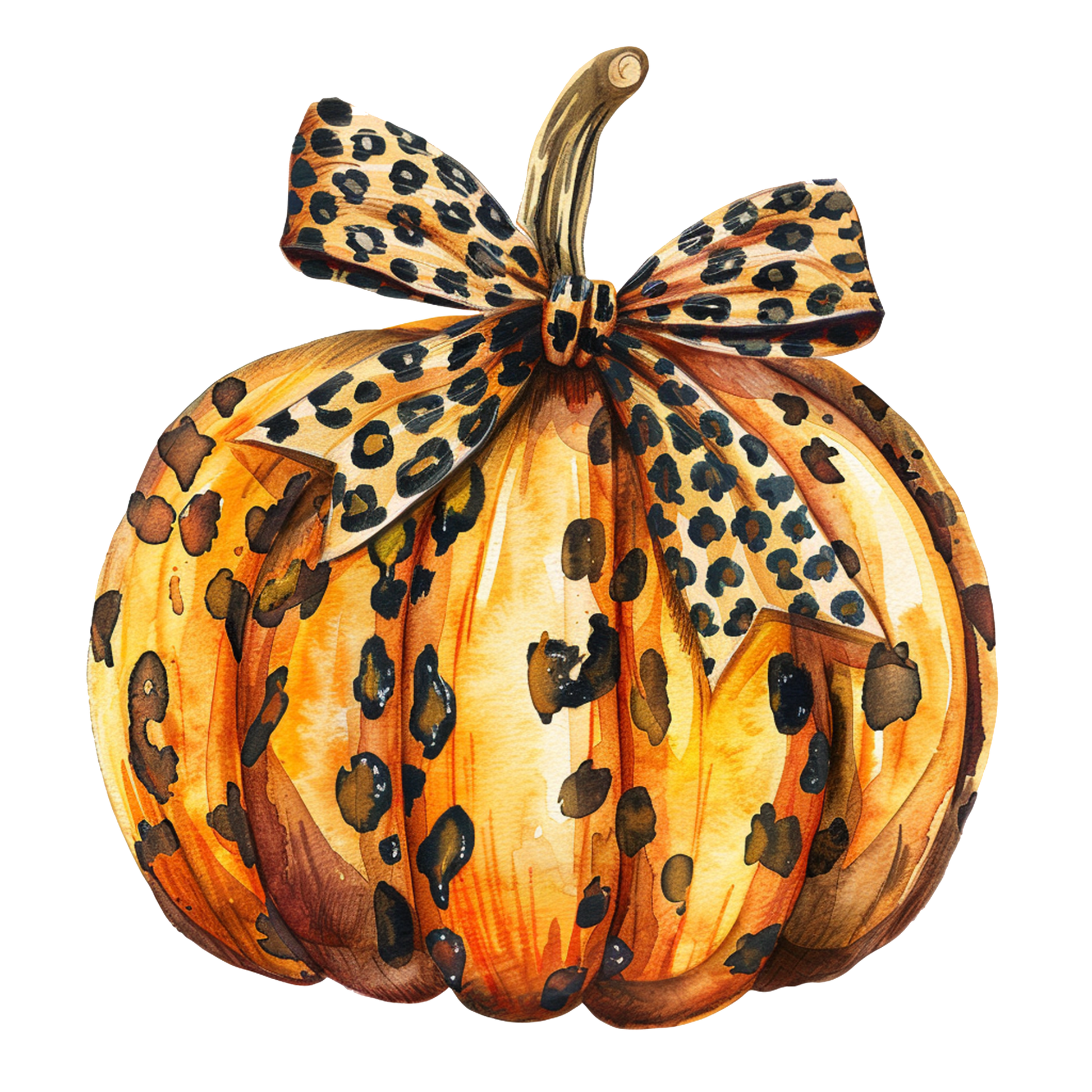 Glitter Pumpkin Bow - Ready To Press DTF Transfers