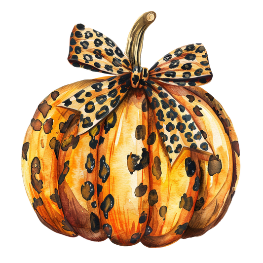 Glitter Pumpkin Bow - Ready To Press DTF Transfers