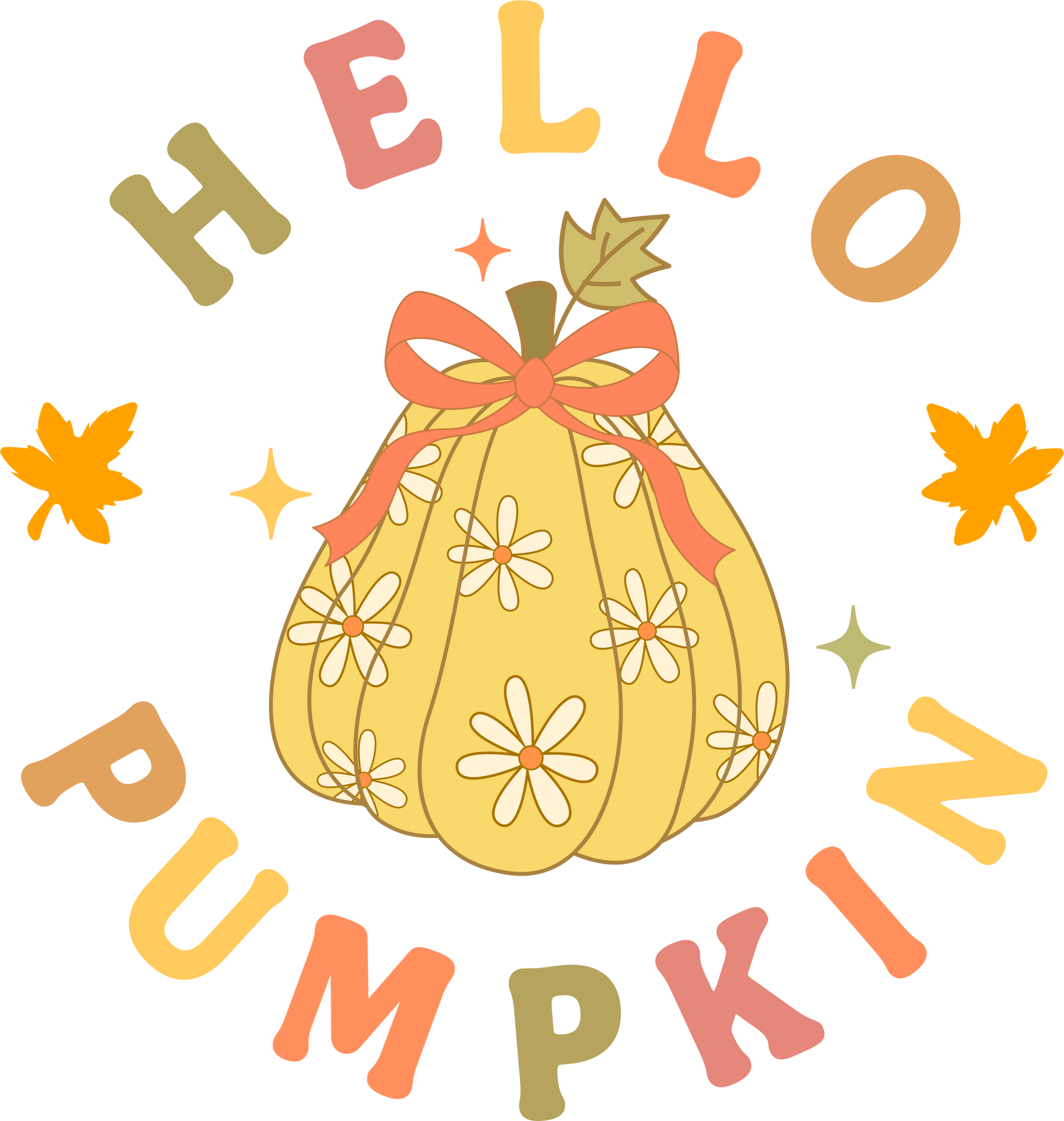 Hello Pumpkin - Ready To Press DTF Transfers